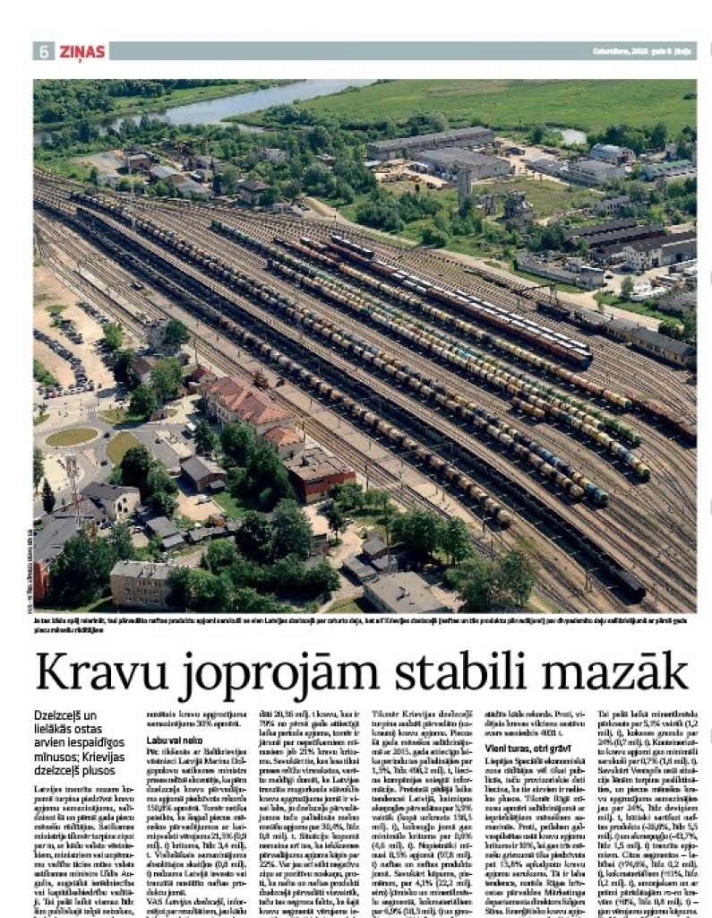 Kravu joprojām stabili mazāk