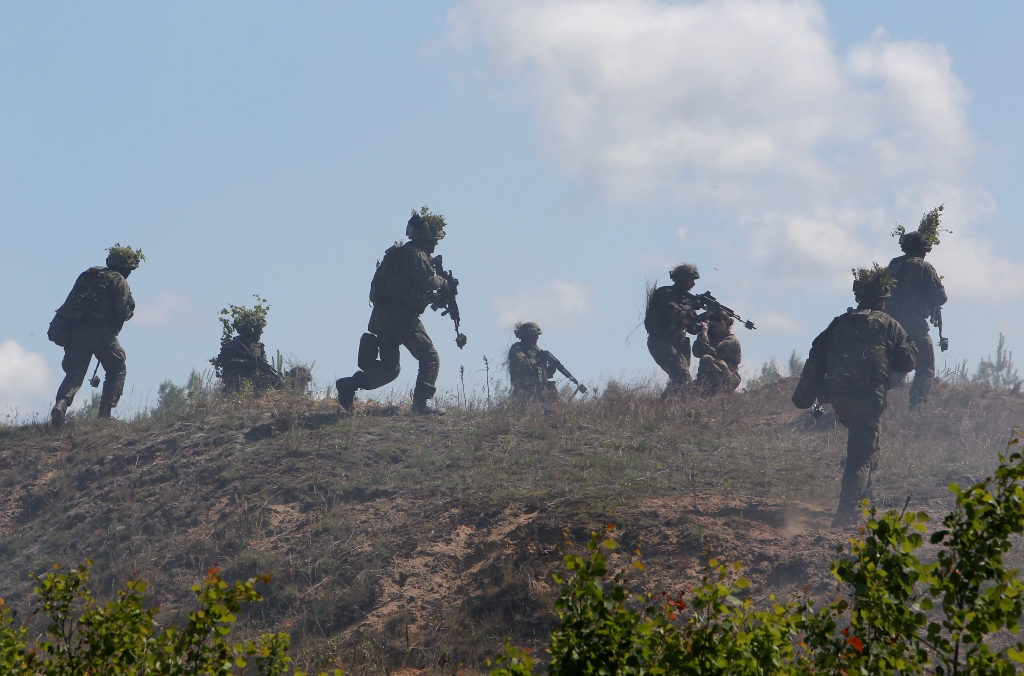 FOTO: Starptautiskās militārās mācības Saber Strike Ādažos