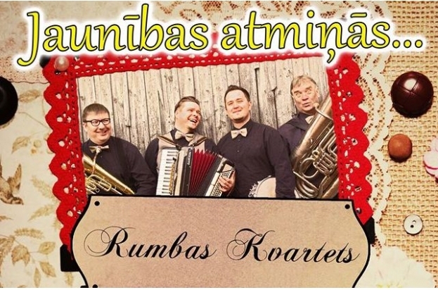 «Rumbas kvartets» koncerts Bauskas pilskalna estrādē