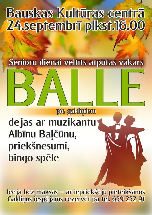 Senioru atpūtas vakars Bauskā