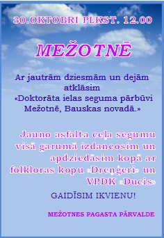 Doktorāta ielas atklāšana Mežotnē