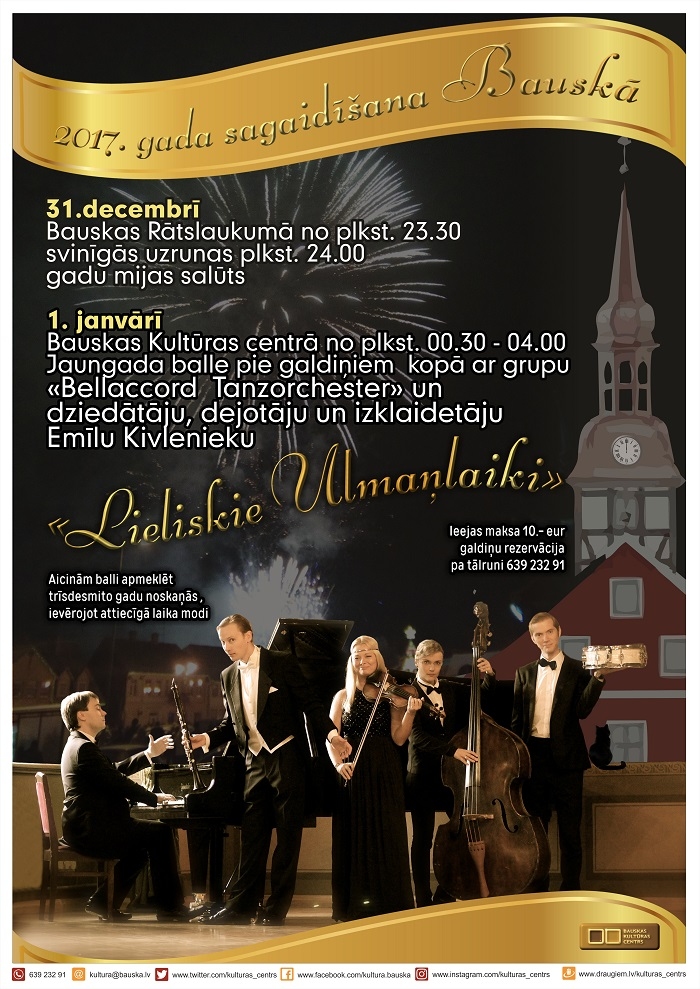 Jaungada balle Bauskā