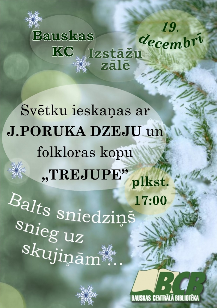 Ziemassvētku ieskaņu vakars Bauskā