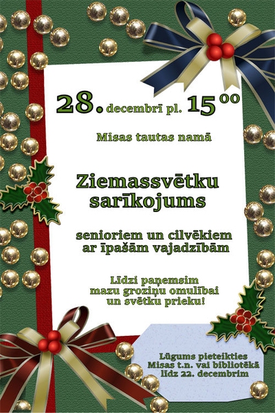 Ziemassvētku sarīkojums senioriem Misā