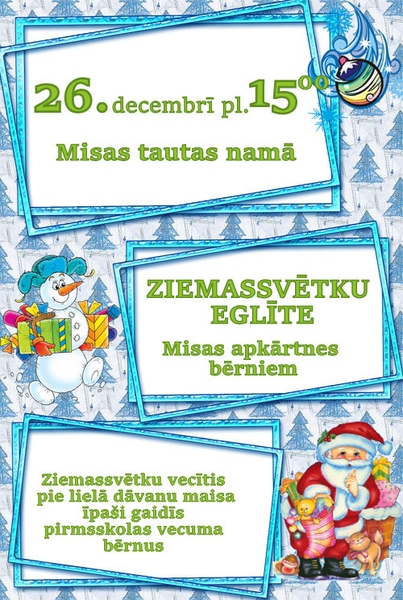 Pirmsskolas bērnu eglīte Misā