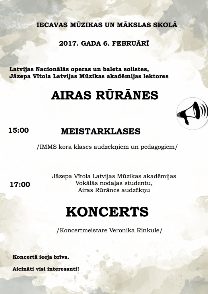 Koncerts Iecavas Mūzikas un mākslas skolā