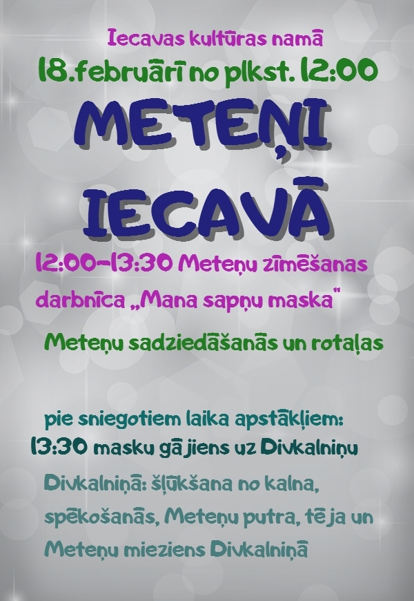 Meteņa dienas svinības Iecavā