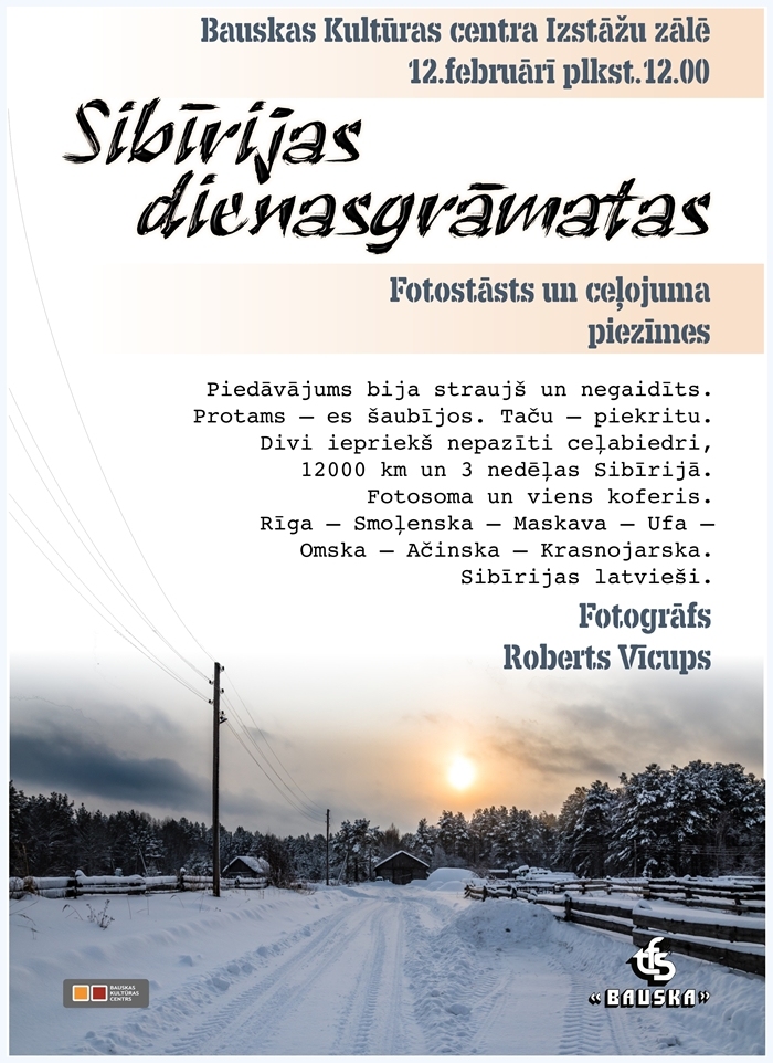 Tikšanās ar fotogrāfu un ceļotāju Robertu Vicupu Bauskā