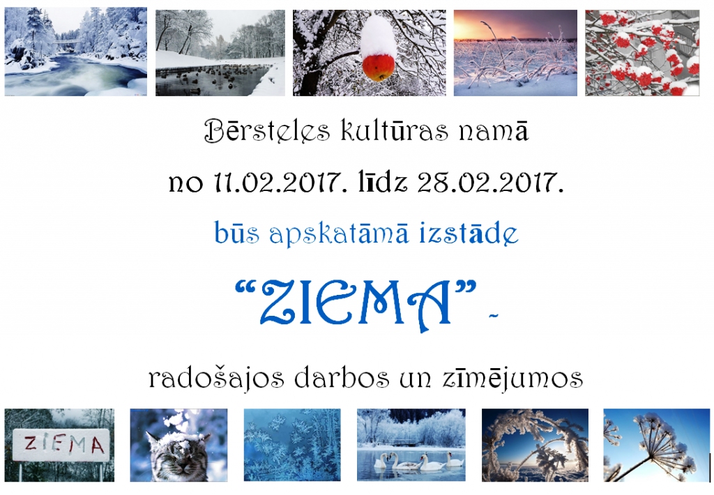 Izstāde «Ziema» Bērstelē