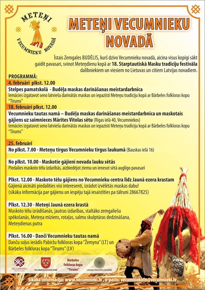 Meteņdienas svinības Vecumniekos