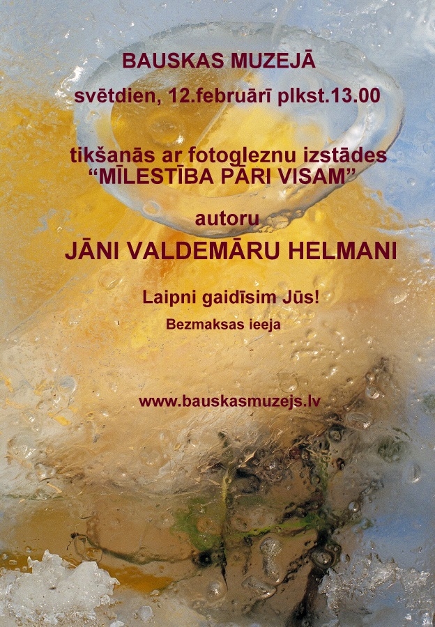 Tikšanās ar Jāni Valdemāru Helmani Bauskas muzejā