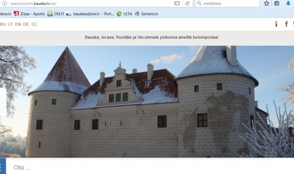 Sagatavota informācija tūristiem no Igaunijas