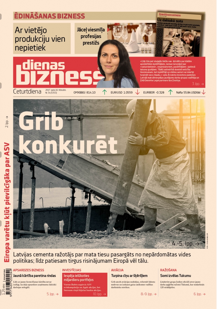 Cementa industrija izglābjas no kritiena konkurētspējas bezdibenī