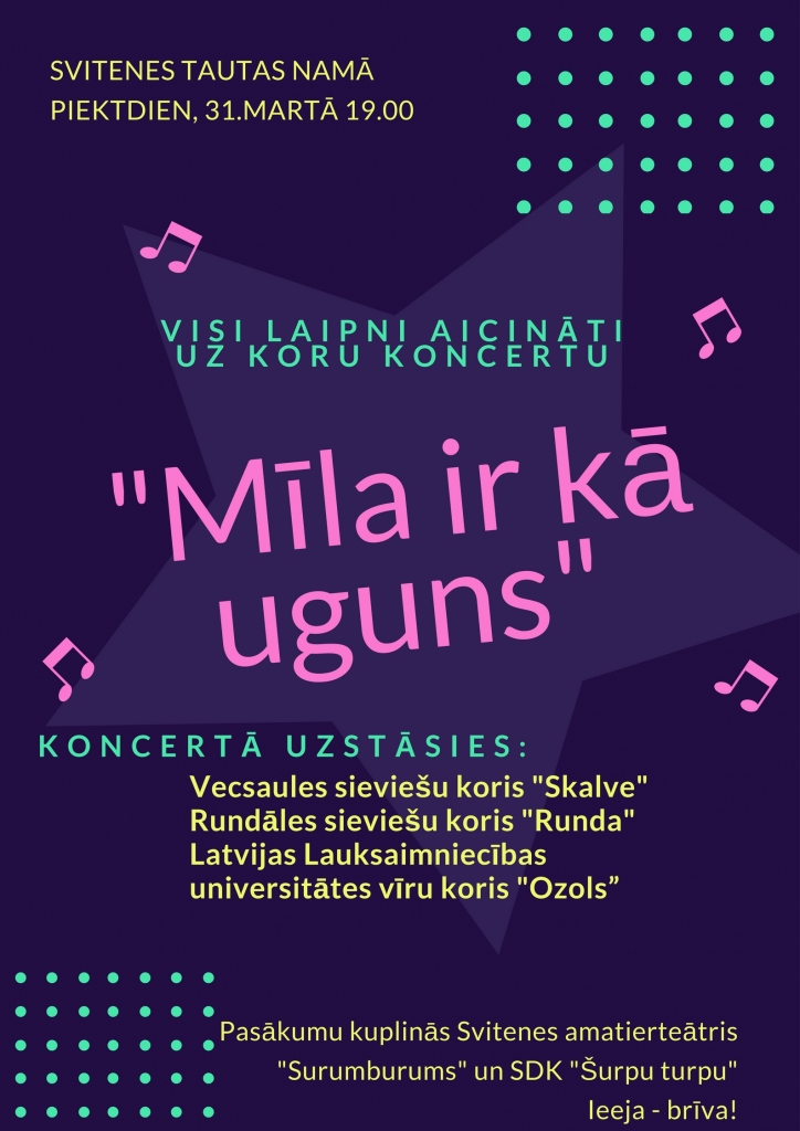 Koru koncerts Svitenē