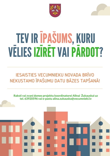 Veido Vecumnieku novada brīvo nekustamo īpašumu datu bāzi
