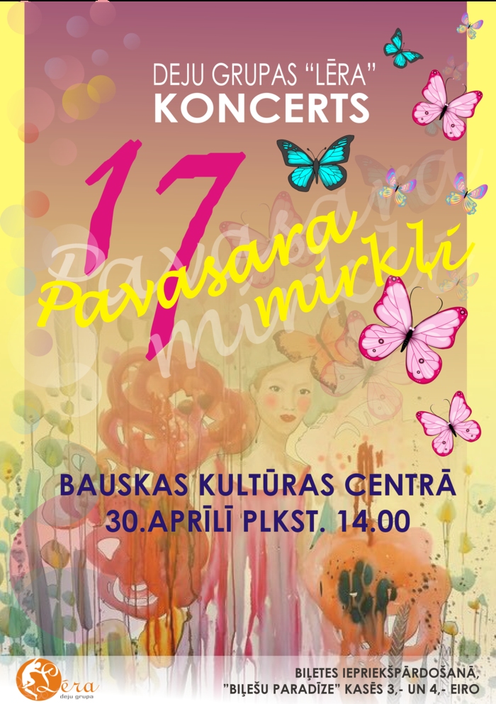 «Lēras» pavasara koncerts Bauskā