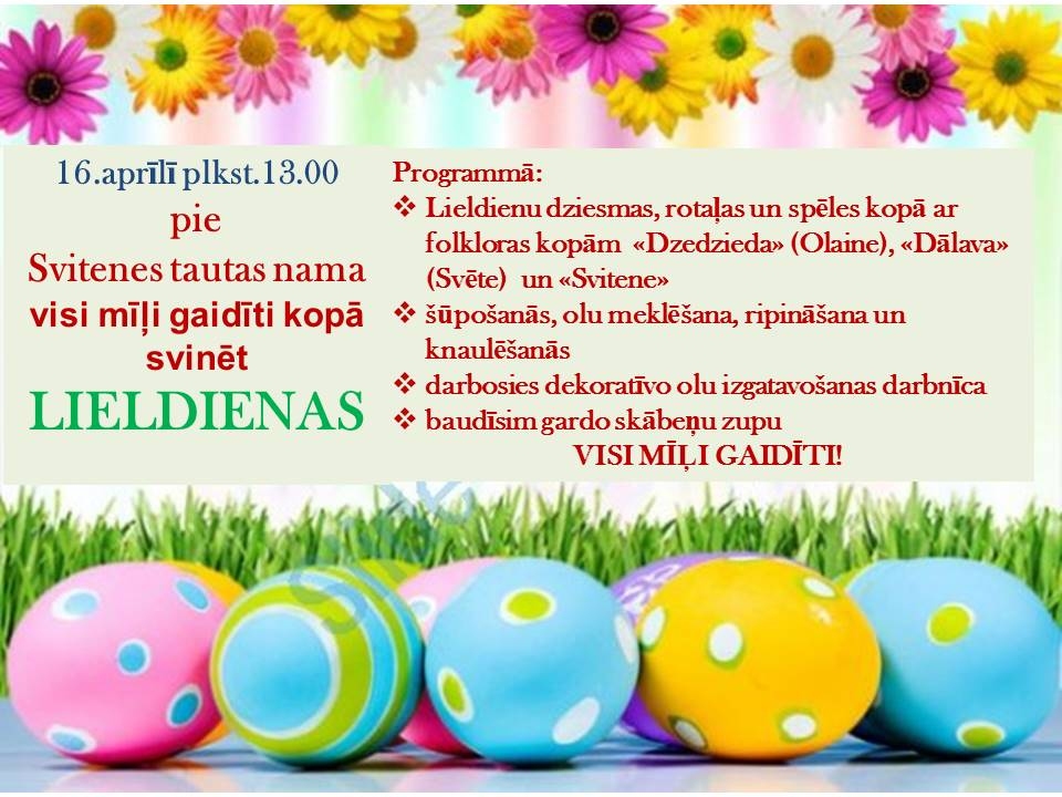 Lieldienu pasākums Svitenē