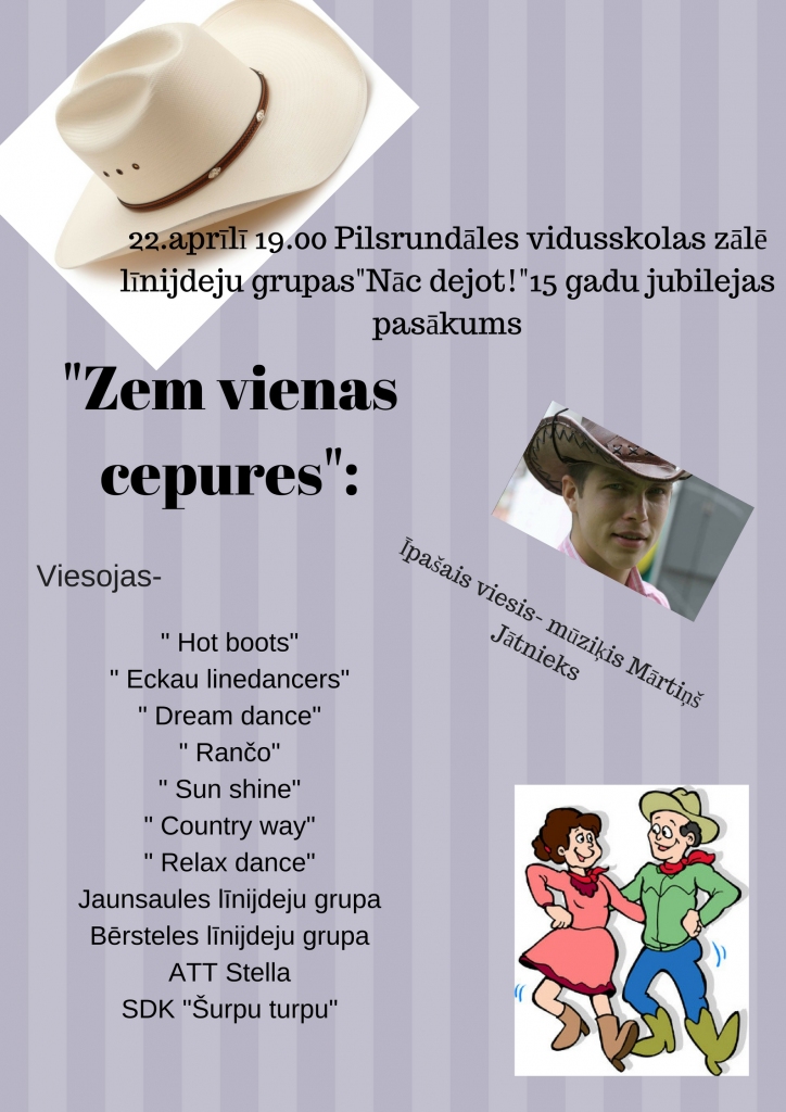 Līnijdejotāju kolektīva «Nāc dejot» 15 gadu jubilejas svinības