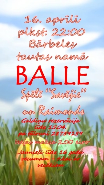 Lieldienu balle Bārbelē