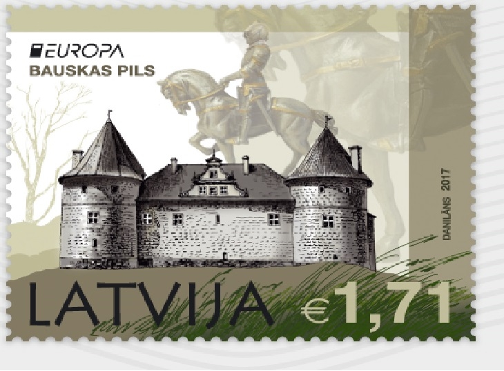 Sērijā «Eiropa» izdod Bauskas pilij veltītu pastmarku