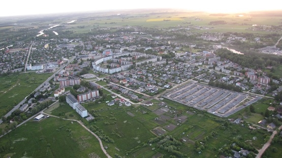 Iespēja fotografēt Bausku no helikoptera