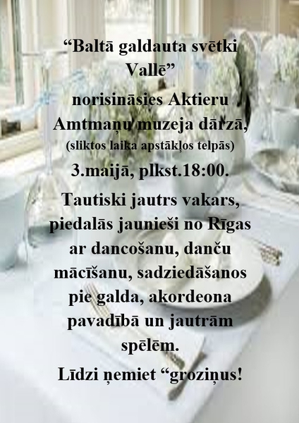 Baltā galdauta svētki Vallē
