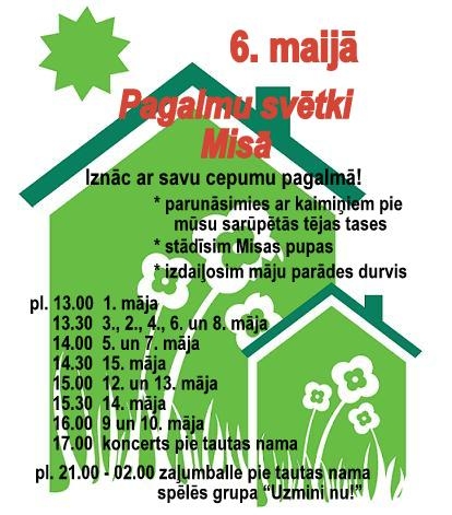 Pagalmu svētki Misā
