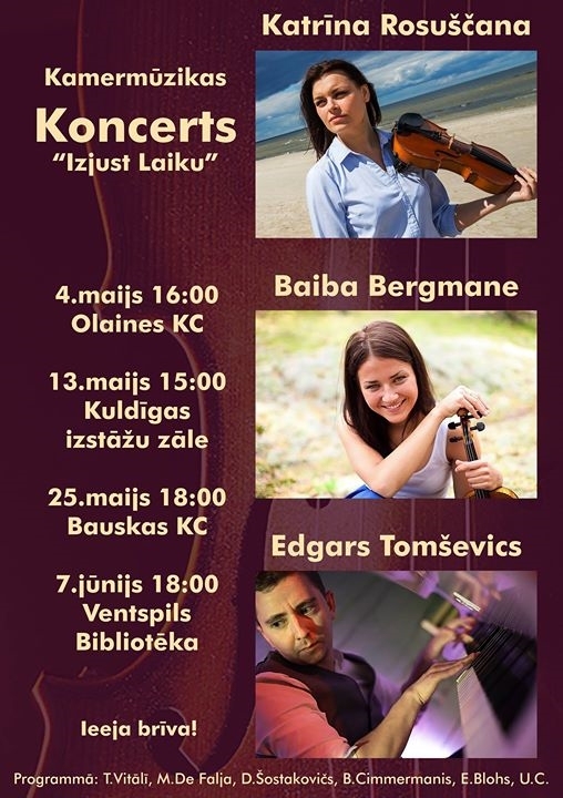 Kamermūzikas koncerts Bauskā