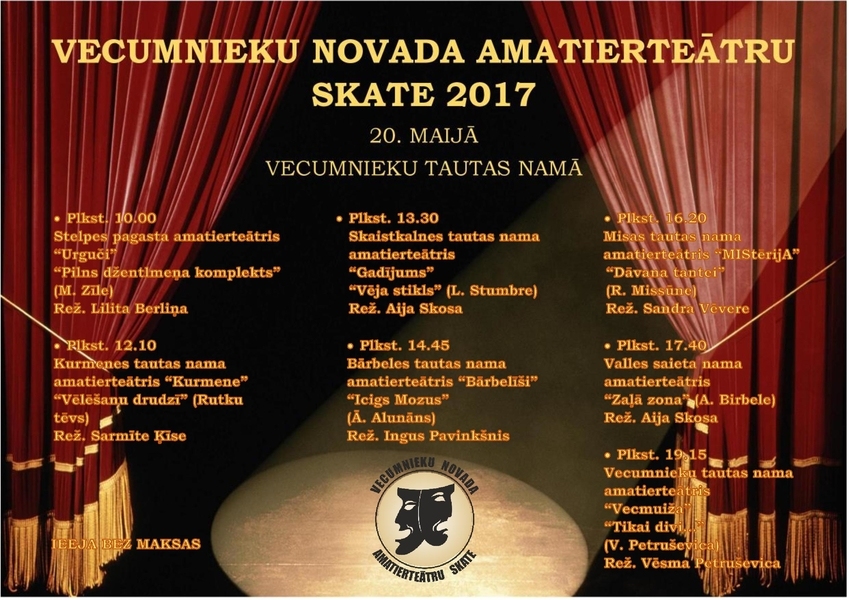 Vecumnieku novada amatierteātru skate