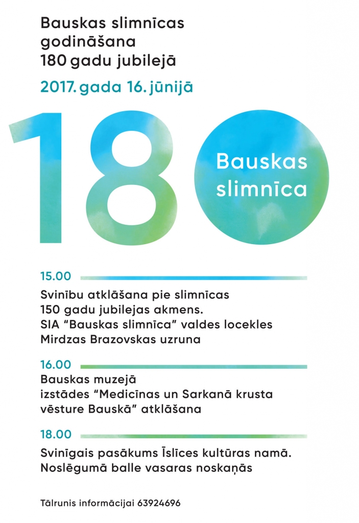 Bauskas slimnīcas godināšana 180 gadu jubilejā