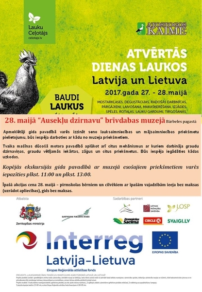 Atvērtās dienas laukos «Ausekļu dzirnavās»