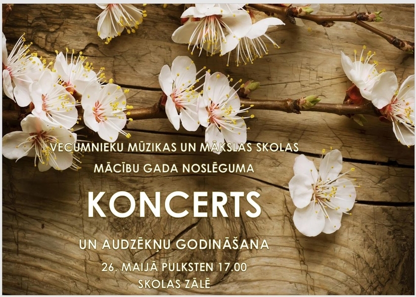 Vecumnieku mūzikas un mākslas skolas gada noslēguma koncerts