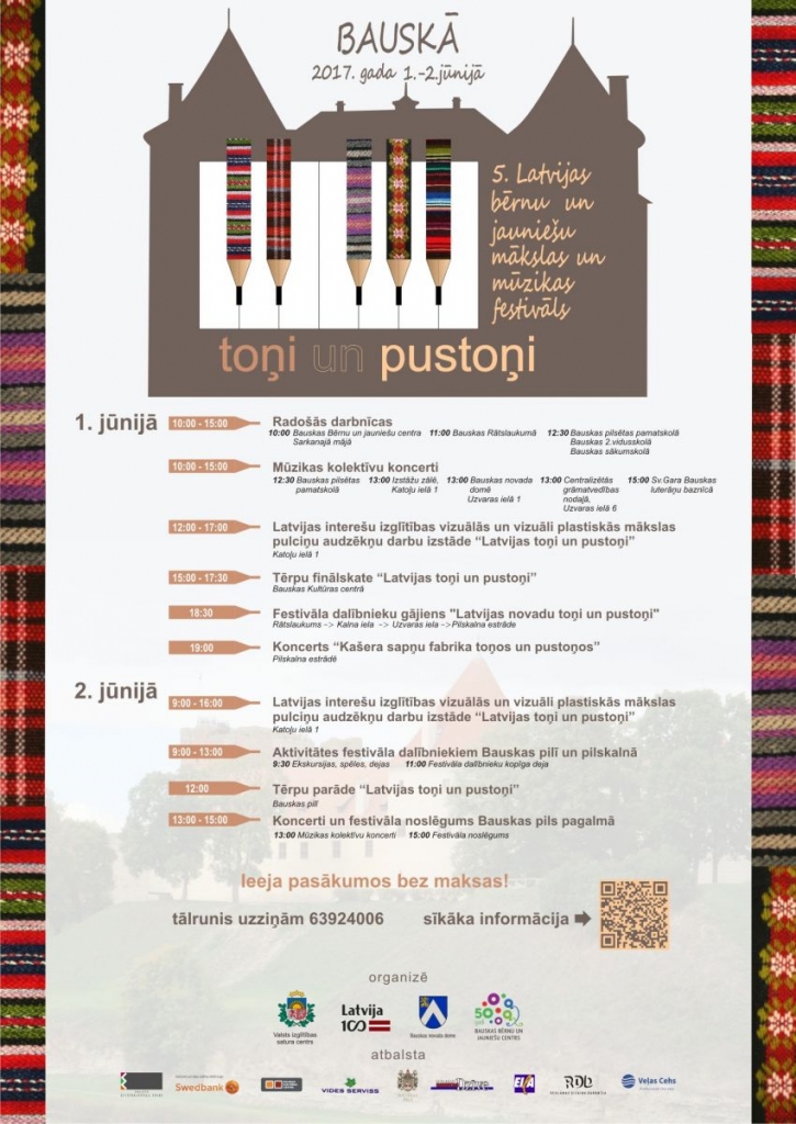 Festivāls «Toņi un pustoņi» Bauskā