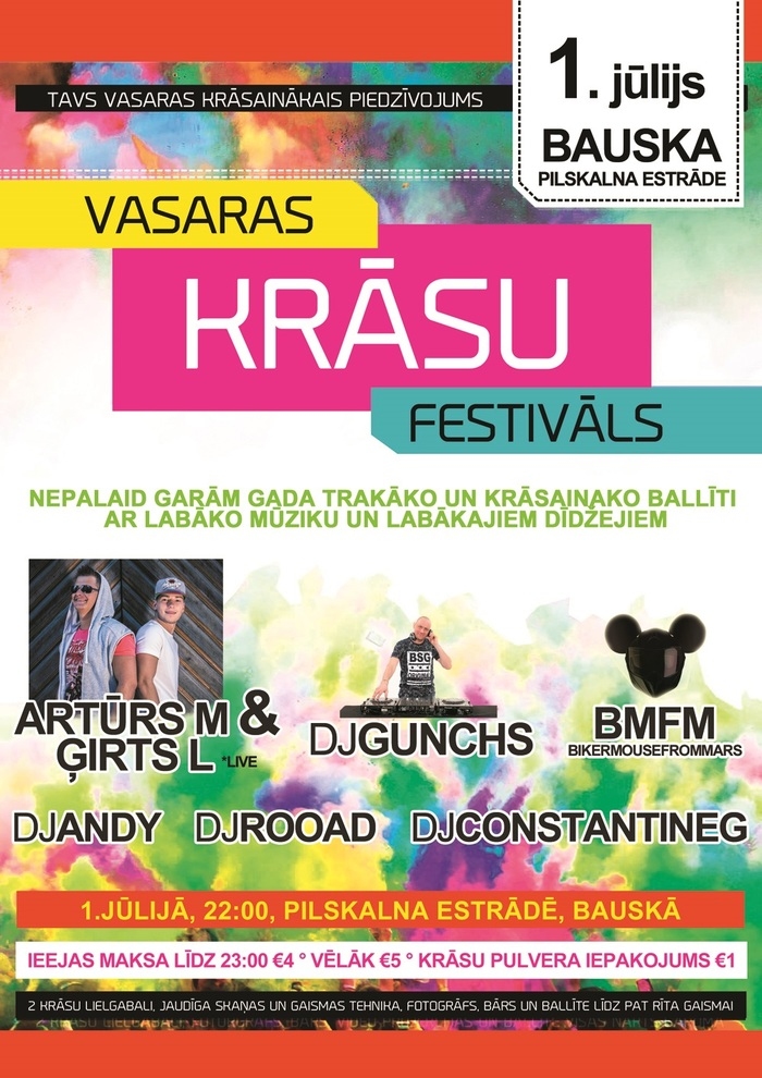 «Vasaras krāsu festivāls» Bauskā
