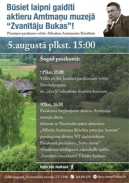 A. Amtmanim-Briedītim veltīts piemiņas pasākums Vallē
