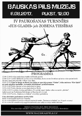 Bauskas pils IV paukošanas turnīrs «Ius gladii»