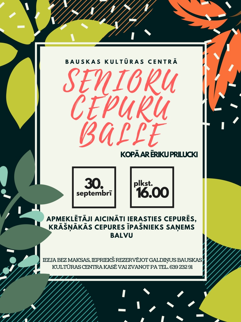 Senioru cepuru balle Bauskā