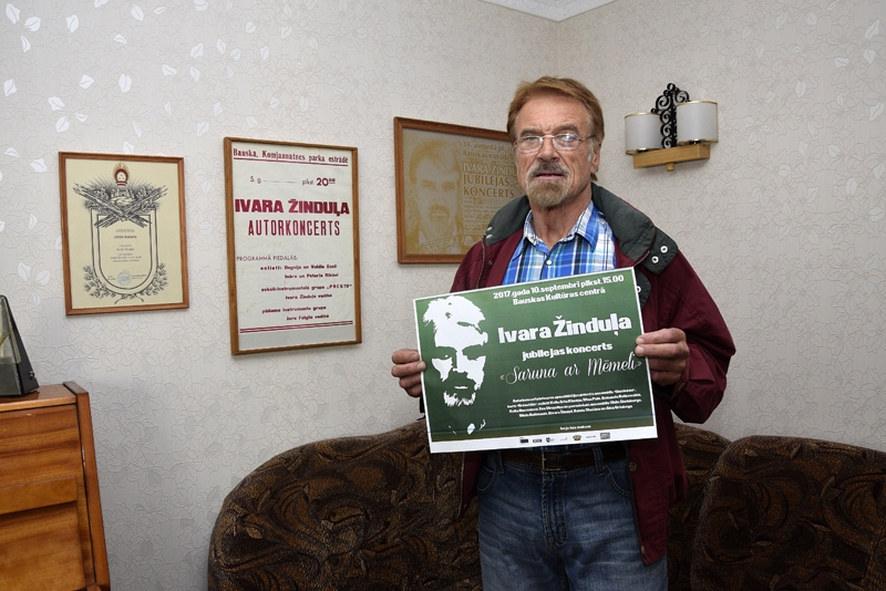 Uz autorkoncertu Bauskā aicina mūziķis Ivars Žindulis