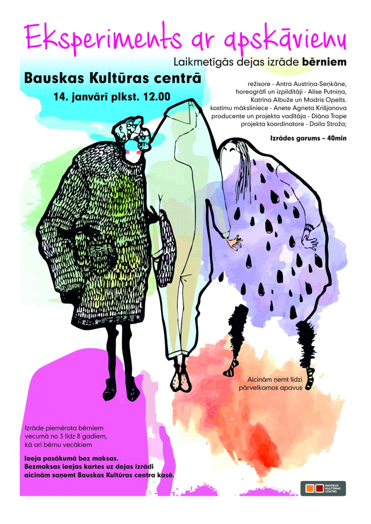 Laikmetīgās dejas izrāde Bauskā