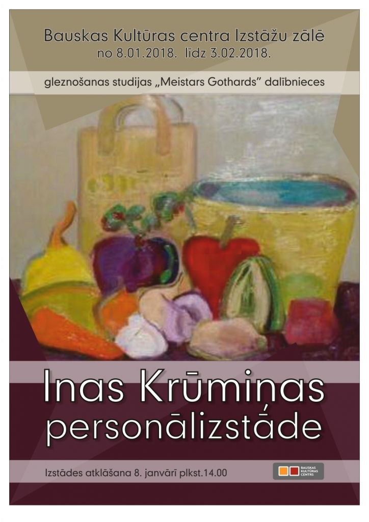 Inas Krūmiņas personālizstāde Bauskā