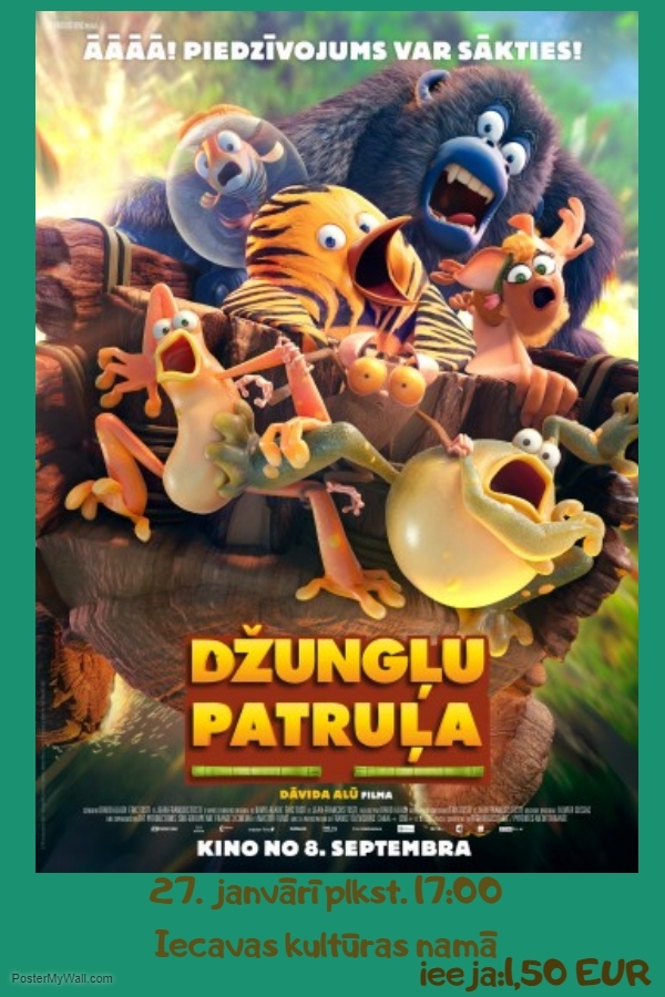 Animācijas filma «Džungļu patruļa» Iecavā