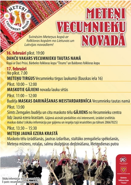 Meteņu danču vakars Vecumniekos