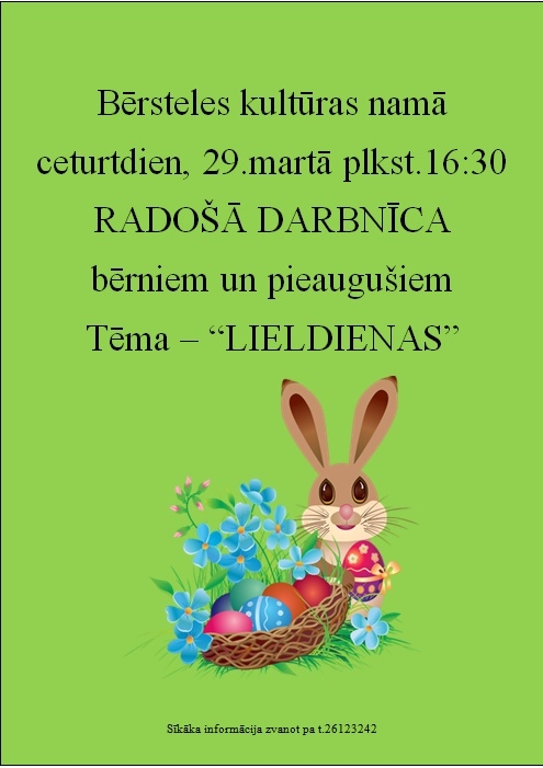 Radošā darbnīca Bērstelē