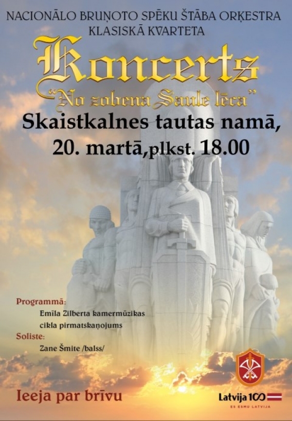 NBS štāba orķestra koncerts Skaistkalnē