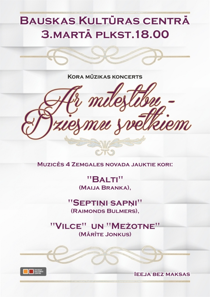 Koru koncerts Bauskā