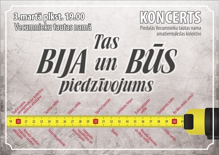 Amatierkolektīvu koncerts Vecumniekos