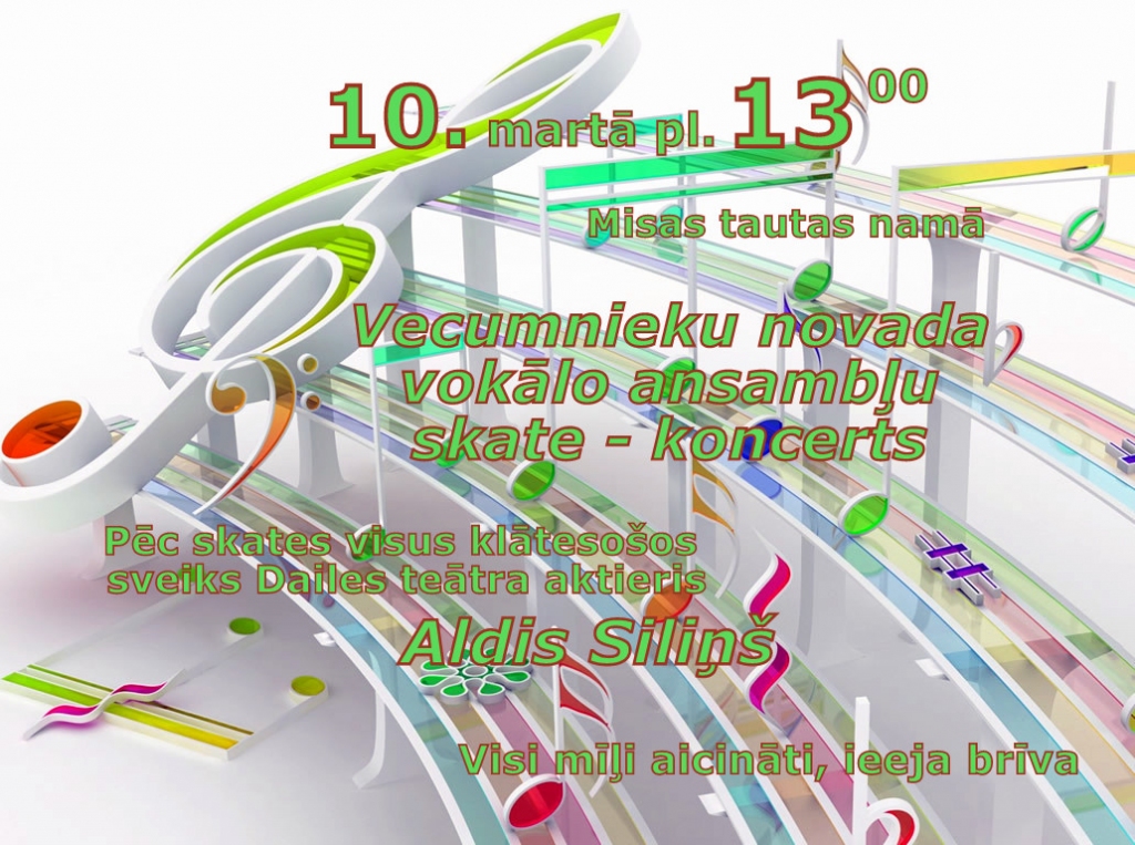 Vecumnieku novada vokālo ansambļu skate Misā