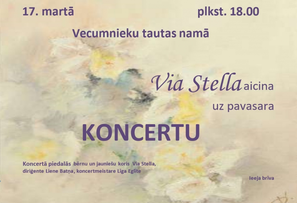 «Via Stella» koncerts Vecumniekos