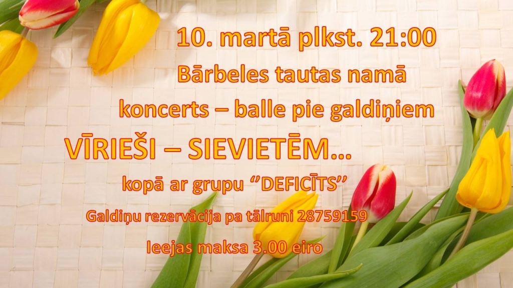 Koncerts – balle Bārbelē