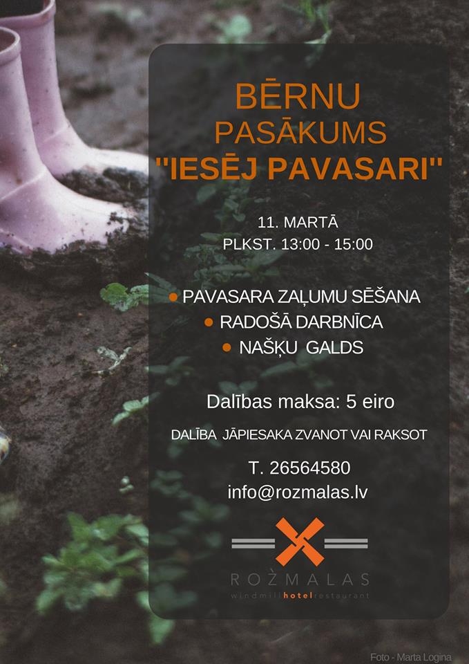 Pasākums bērniem «Rožmalās»